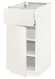 METOD / MAXIMERA Base cabinet with drawer/door, white/Veddinge white, 40x60 cm - IKEA