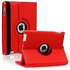 Margoun PU Leather 360 Rotating Tablet Case Cover Compatible with iPad 2/ 3 / 4 in Red