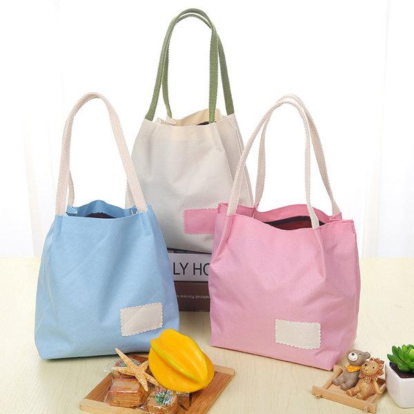 Fashion Portable Open Shopping Cosmetics Storage Bag Picnic Outdoor Lunch Box Storage Containers