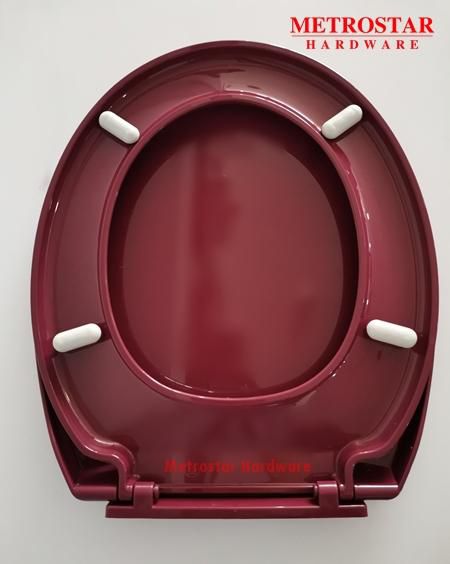 Metrostarhardware Heavy Duty Toilet Seat Cover (Maroon)