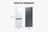 Samsung Bespoke Refrigerator With Customizable Panels RB33T3662 White 350L