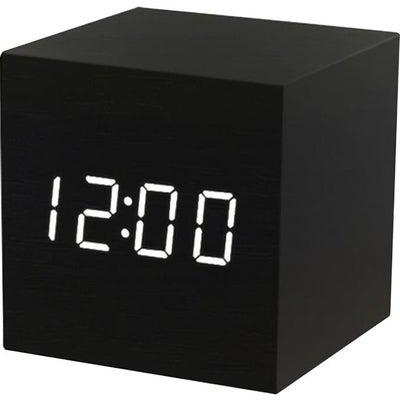LED Digital Alarm Clock Black 9x8x8cm