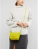 ASOS Suede Curved Across Body Bag Yellow