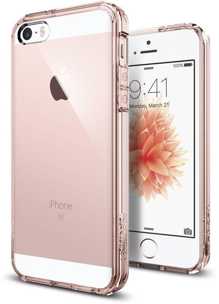 Spigen iPhone SE / 5S / 5 Ultra Hybrid cover / case - Rose Crystal