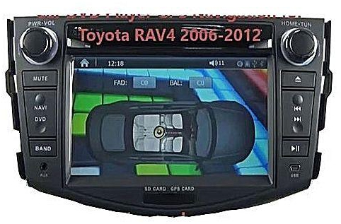 Toyota Rav4 2008/2009/2010 Car Stereo DVD Player With Functional Remote Control, Aux, SD And USB Slots And High Quality DVD Resolution + Rear View Camera