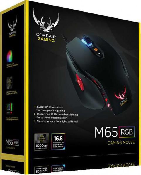 Corsair Gaming M65 RGB Laser Gaming Mouse — Black | CH-9000109-AP