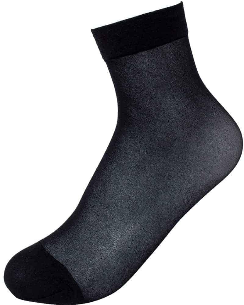 Women’s Black Sheer Ankle Socks 12 Pairs