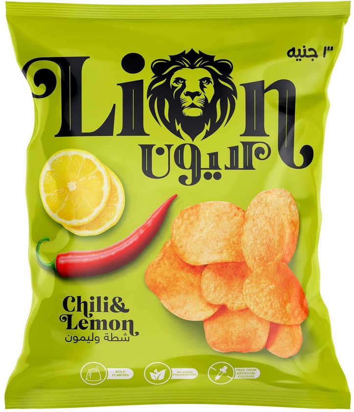Lion Chips With Chili &amp; Lemon - 25 gram