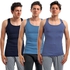 Cottonil Bundle Of Three Solid Sleeveless Derby - For Men
