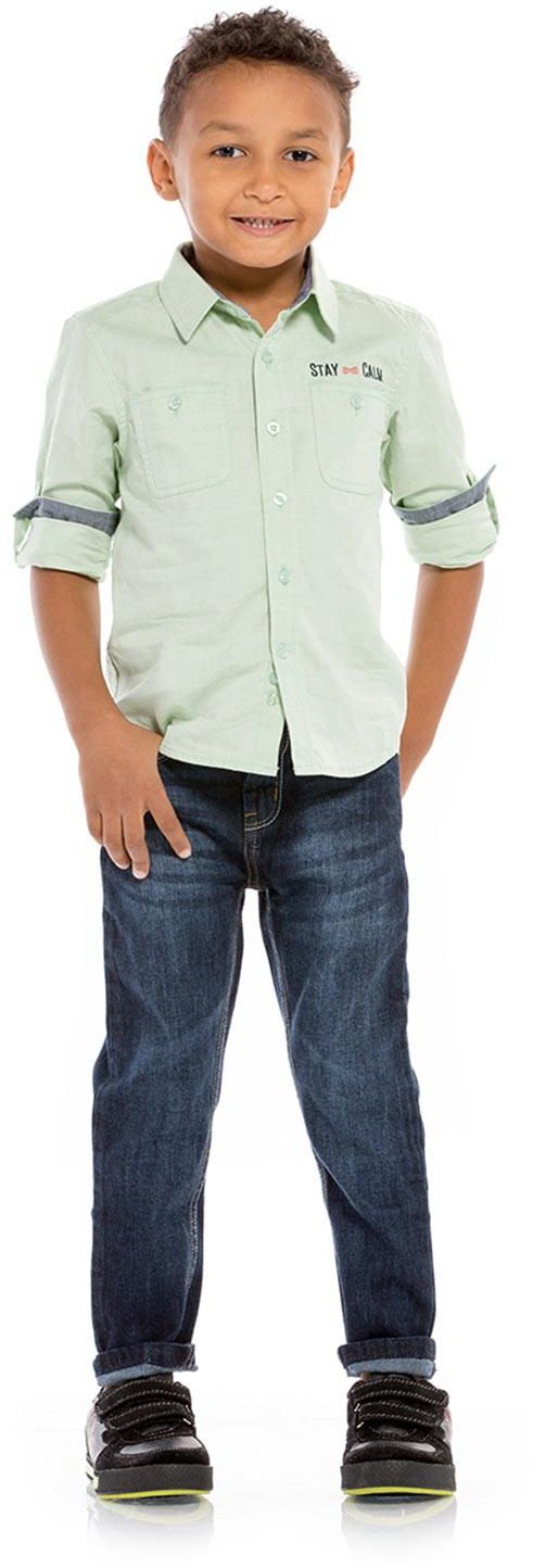 Basicxx Shirt for Toddler Boys 7-8 Years Solid Green