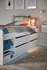 SLÄKT Bed frame w storage+slatted bedbase - white 90x200 cm