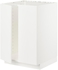 METOD خزانة قاعدة للحوض + بابين - أبيض/Veddinge أبيض ‎60x60 سم‏