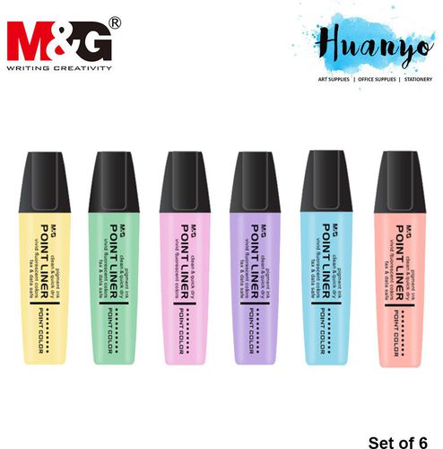 M&G Point Liner Pastel Highlighter Textliner (Per PCS)