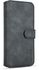DG.MING Retro Oil Side Horizontal Flip Case For OnePlus 7, With Holder & Card Slots & Wallet (Black)
