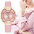 YOLAKO Hot Selling Women Moving Rhinestone Watch Luxury Ladies Quartz Wrist Watch