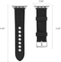 Nanotek Denim Band for Apple Watch 38mm, Comfortable Fabric Replacement Strap with Secure Metal Clasp Buckle - Black
