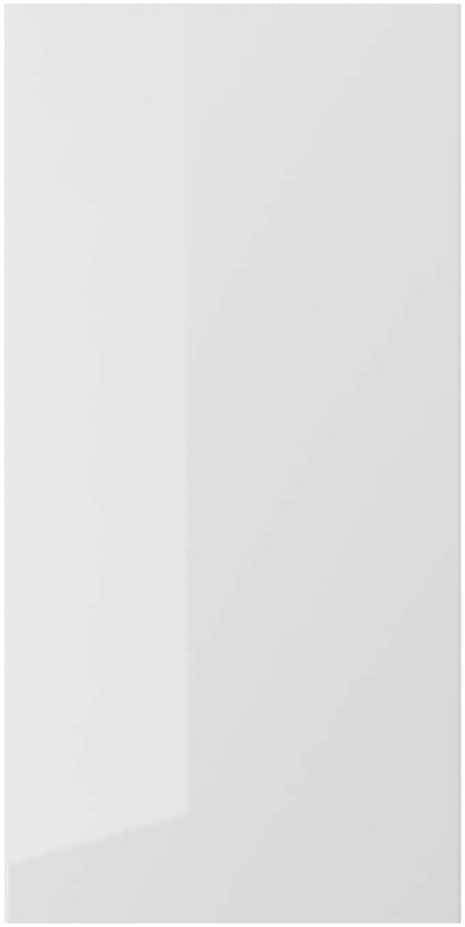 RINGHULT Door - high-gloss light grey 40x80 cm