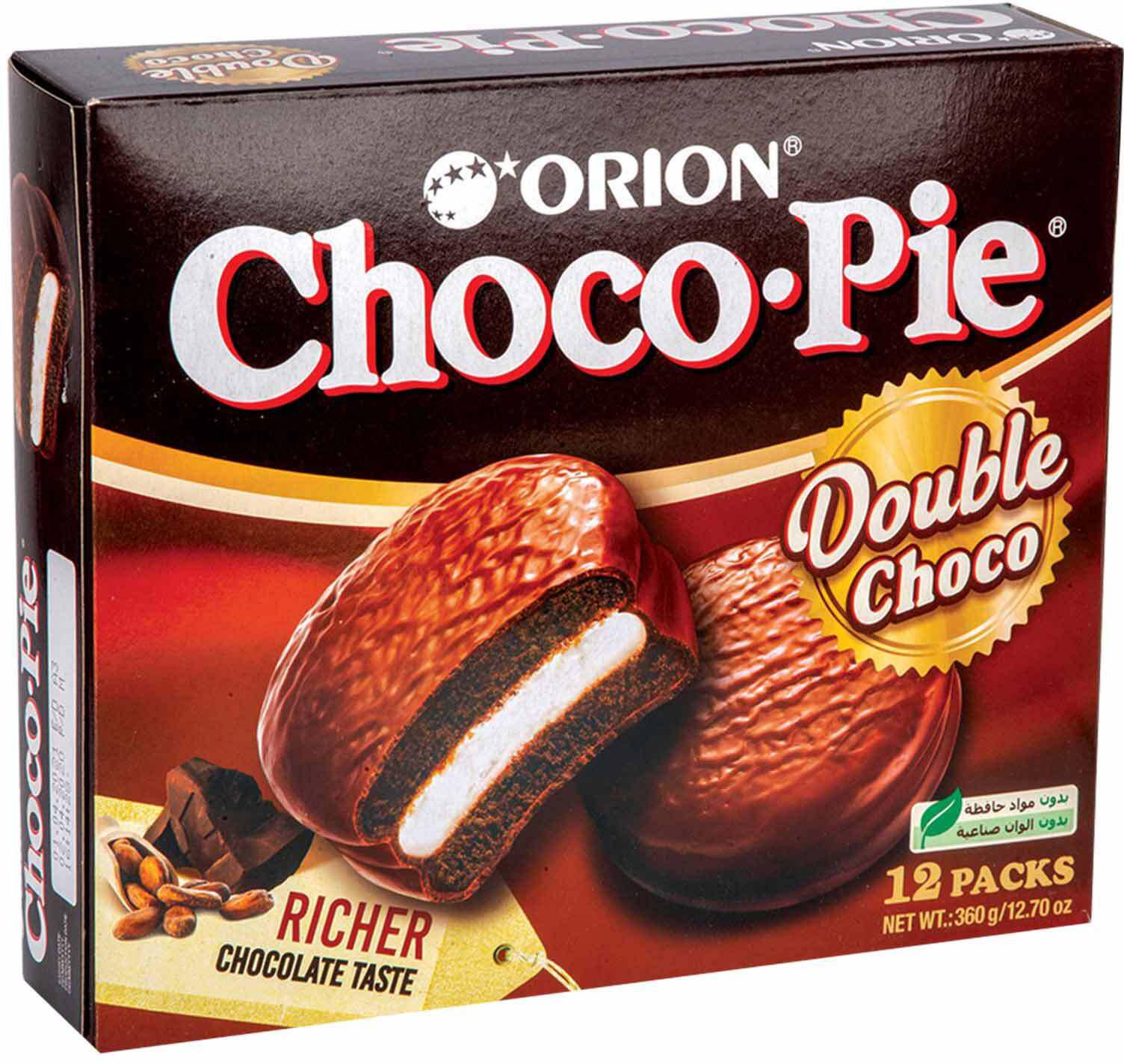 Orion double chocolate pie 360 g