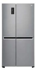 LG 655 Liter Side By Side Refrigerator Twin Cooling System Silver - GCB257JLYL (International Version)