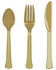 Amscan - Gold Heavy Weight Assorted Cutlery 24Pcs- Babystore.ae
