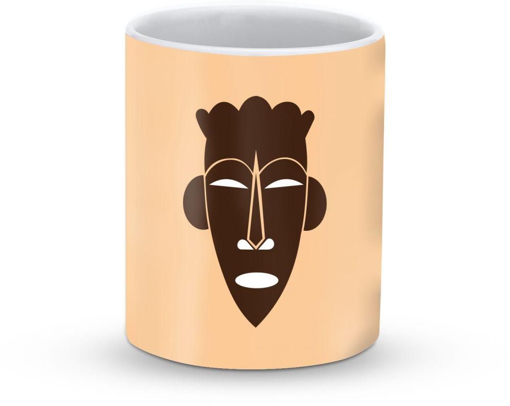 Stylizedd Mug - Premium 11oz Ceramic Designer Mug- Tribal Mask