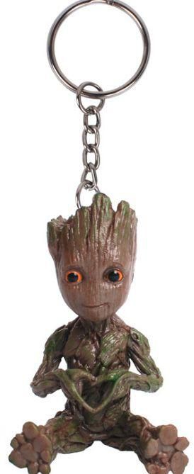 Details about   Baby Groot Key Chain Guardians of The Galaxy Vol 2 Alloy Figure Pendant Keyring