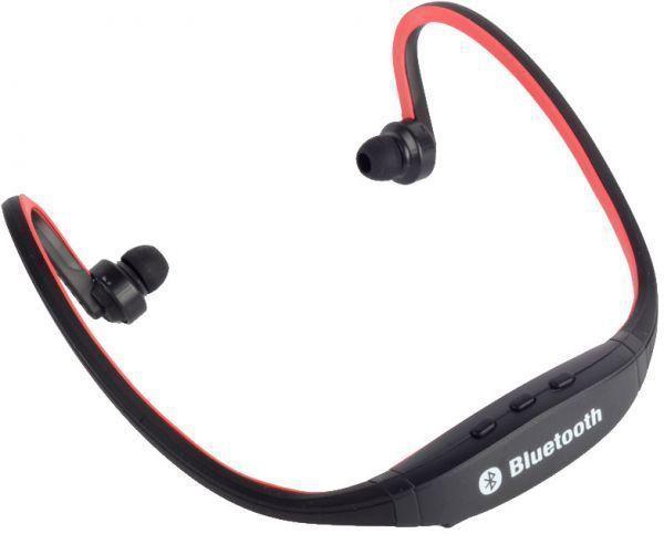 Universal Sport Wireless Blueooth Headset Headphone Red Earphone for PC Cell Phone Laptop Skype