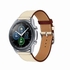 Supreme Genuine Leather Replacement Band For Samsung Galaxy Watch3 45mm Beige