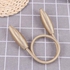 Pack Of Two Creative Curtain Clips With A Metal Cord That Is Moldable To Get A New Style For A New Curtain . (Beige)