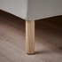 SAGESUND Upholstered bed frame - Diseröd brown/Lindbåden 160x200 cm