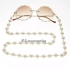 RA accessories Women Eyeglasses Golden Metal Chain With Pearls Also Use As Necklace