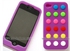 Bean Dot series soft silicon case cover for iphone 4 4s - PURPLE