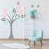 Wall Sticker Owl Tree And Flying Leaves