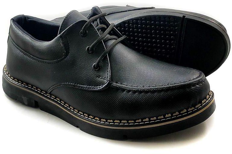 حذاء أكسفورد جلد - أسود للرجال
