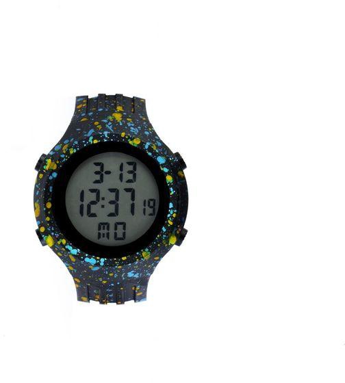 DASHFULLY WATCH-KIDS-DIGITAL-RUBBER-BLACK AND YELLOW AND BLUE