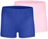 Silvy Set Of 2 Casual Shorts For Girls - Blue Rose, 8 - 10 Years