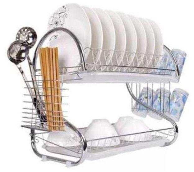 Stainless Steel Dish Rack 2 Role From Twinkyshop