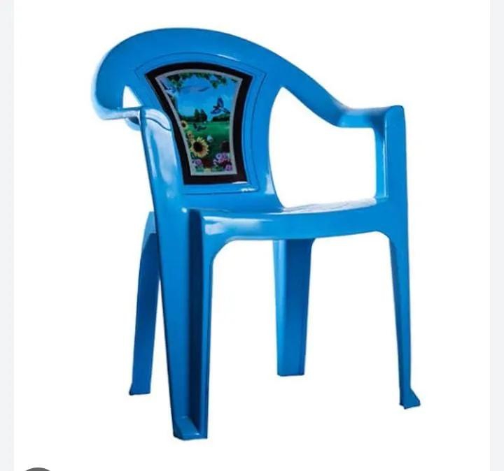 [DISCOUNTED PRICE AT LIMITED OFFER]FASHION Kenpoly Plastic Chair With Armrest-BluePosture Friendly Ergonomics Heavy Duty chair Arm Rest Durable High quality seat Blue