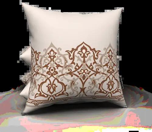 Atlas Cushion Cover, White / Beige - KM-EG10-31