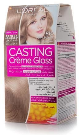 L'Oreal Paris, Casting Creme Gloss, Hair Color, Ashy Blonde 810 - 1 Kit