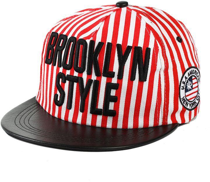 MG Red and White Polyester Baseball Hat For Unisex