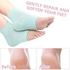 Moisturizing Heel Gel Socks, KASTWAVE Heal Dry Cracked Dead Skin Foot Care Softener Pedicure Spa Sock Set, 4Pairs Soft Silicone Lotion Ankle Sleeves to Repair Eczema Callus Rough Pain Relief Treatment