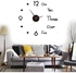 Modern Acrylic Mirror Surface Wall Sticker Diy Clock Living Room Bedroom Decor Black