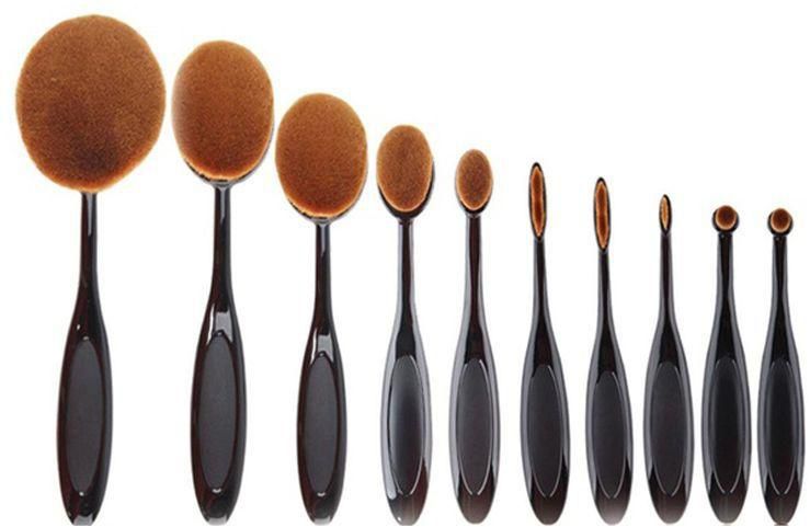 Make Up For You Professional Foundation Brush 10pcs Set - Black