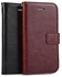 Generic Ultra Slim Leather Wallet Card Slot Back Case Cover For Samsung G360 (Brown)