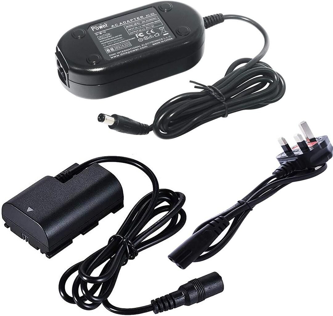 DMK Power ACK-E6 DR-E6 AC Power Adapter Charger DC Coupler kit (Replace LP-E6 LP-E6N Battery) for Canon EOS 5DS 6D 7D 60D 70D 60Da 80D 5D Mark II III IV 7D Mark II 5DS R Fully-Decoded