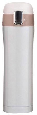 Thermal Insulated Vacuum Water Bottle White/Gold/Black 24x8x8centimeter