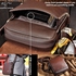 Kangaroo Kingdom Genuine Leather Australian Messenger Vintage Travel Bag for Men Black