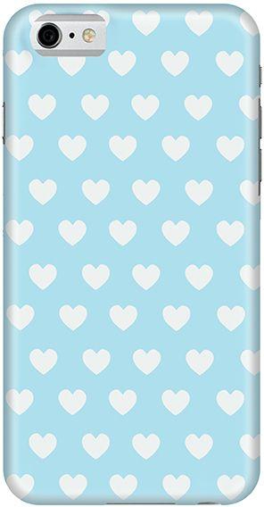 Stylizedd  Apple iPhone 6 Premium Slim Snap case cover Gloss Finish - Baby Blue Hearts  I6-S-195