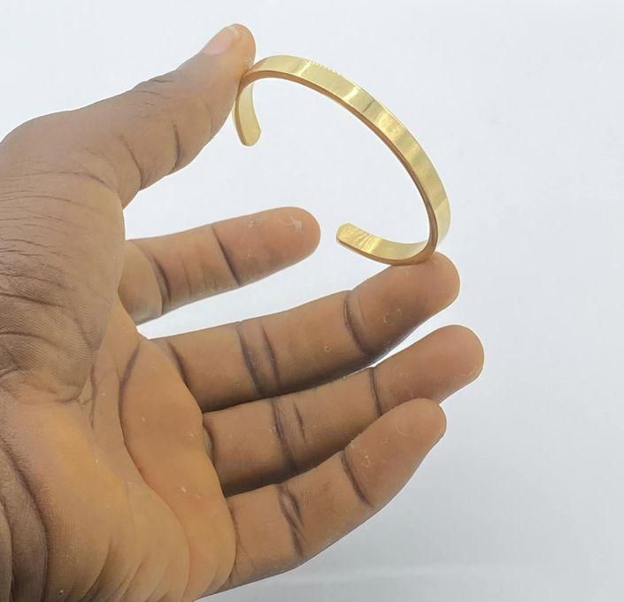 Titanium Steel Gold Men's Bracelet Link